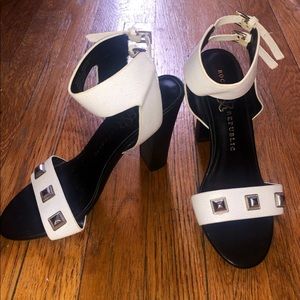 Black and White Rock & Republic Heels